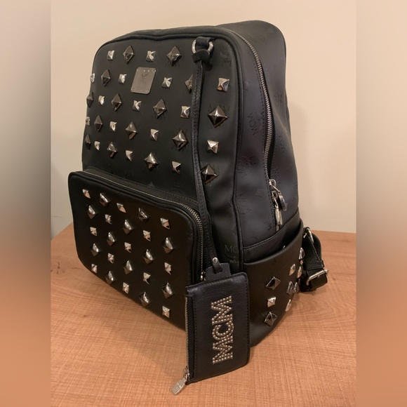 MCM Logogram Studs Backpack - Picture 3 of 8